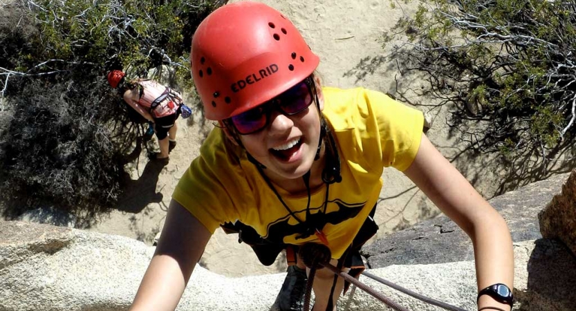 joshua tree rock climbing for teens
